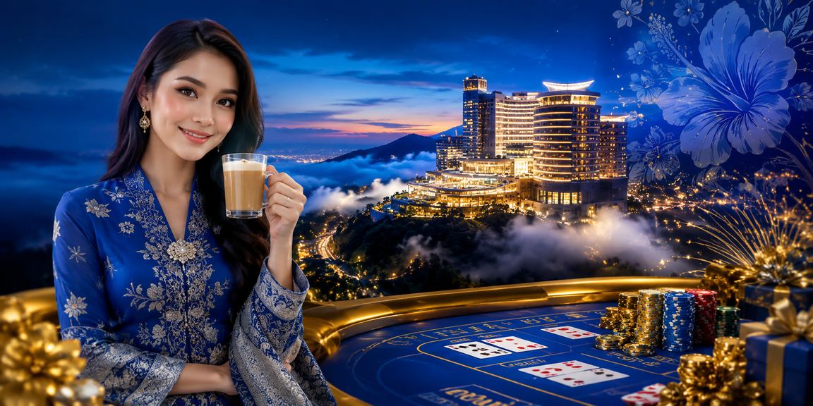 Suasana kasino moden di Melaka