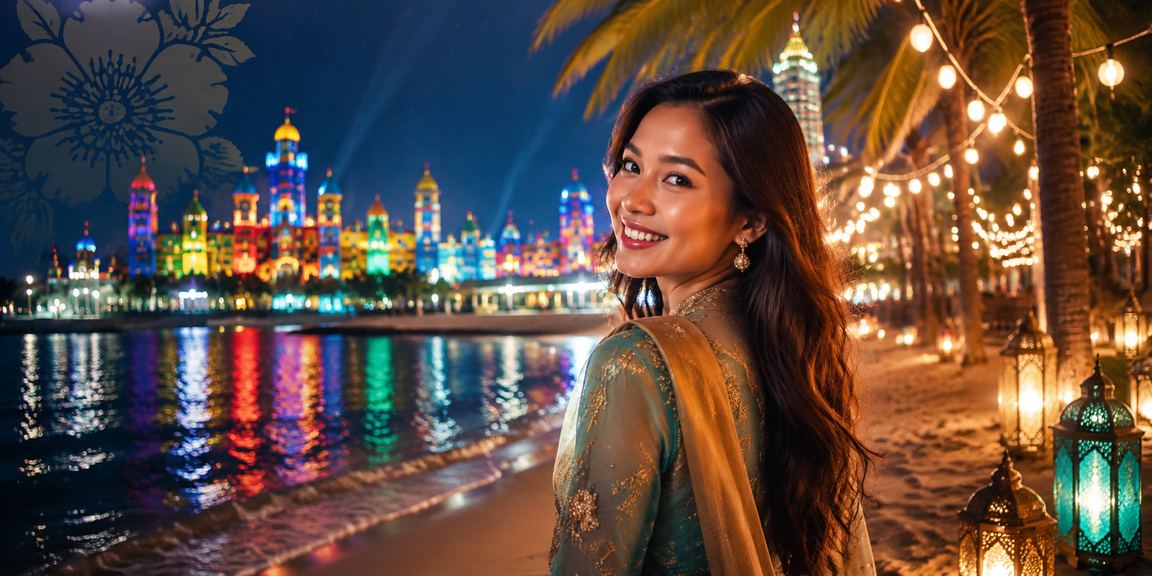 Suasana hiburan kasino semasa perayaan Hari Raya di Malaysia